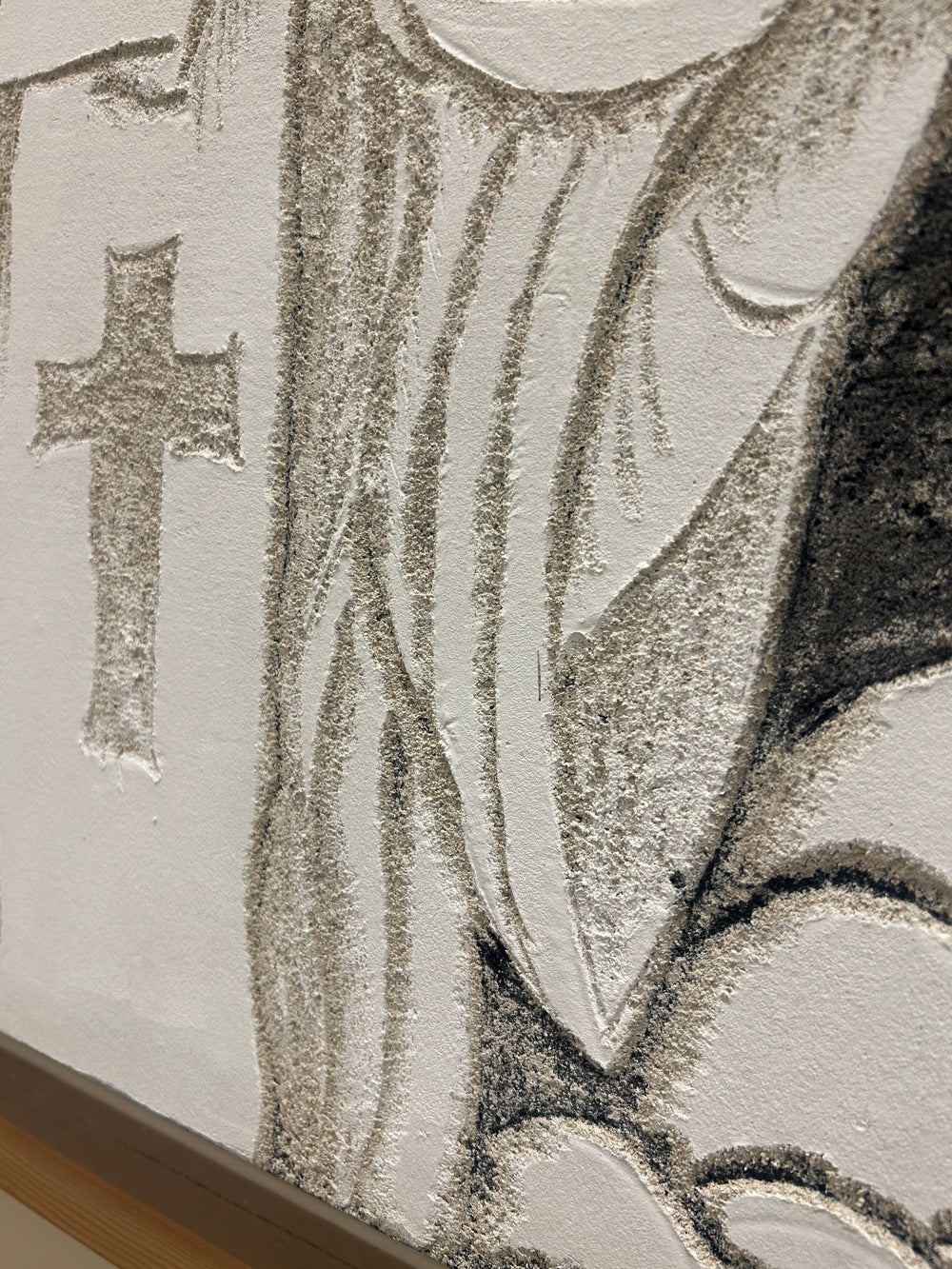 St Innocent with the Chapel - Original Sgraffito Fresco Icon