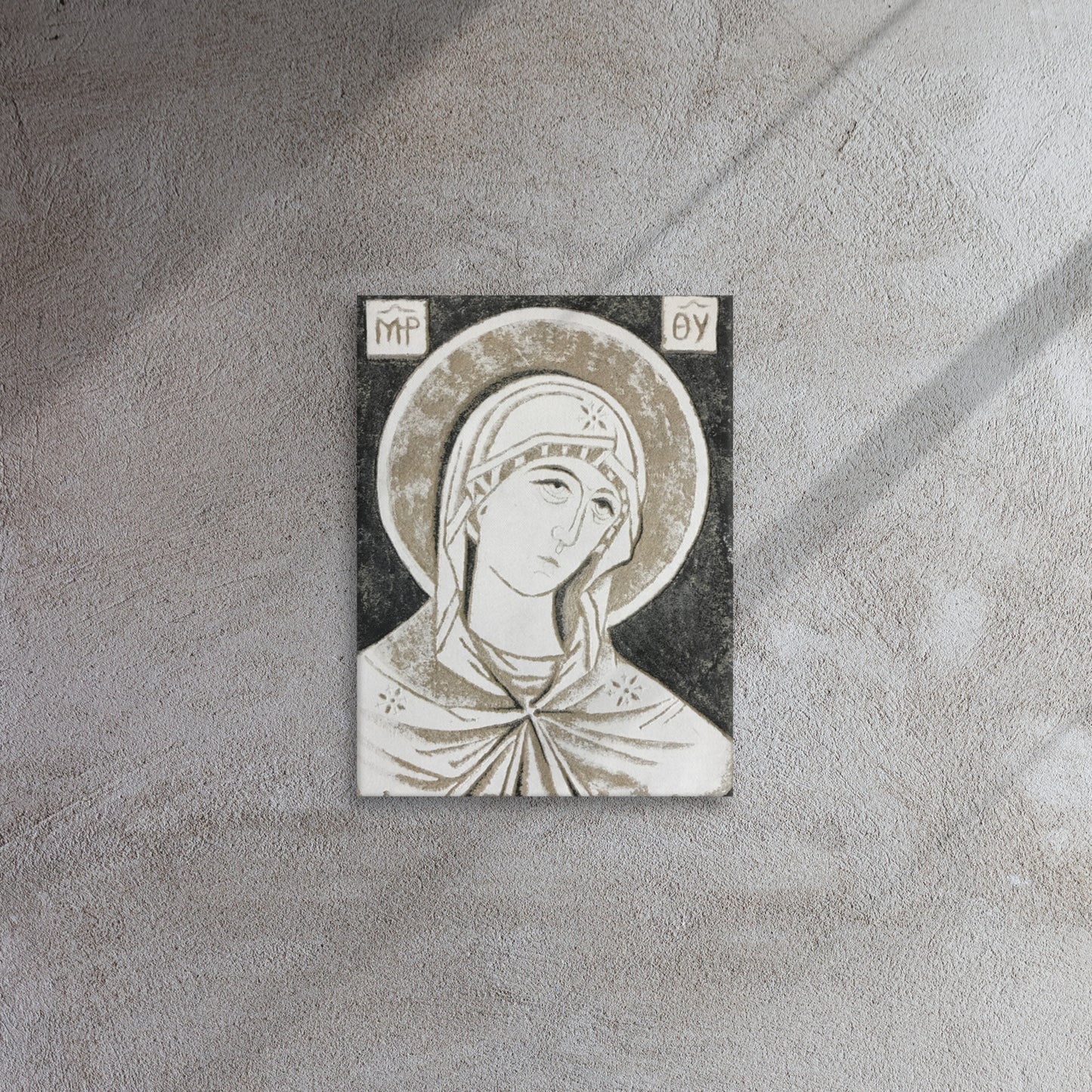 "Mother of God after Andronicus Theotokos I" Sgraffito Icon