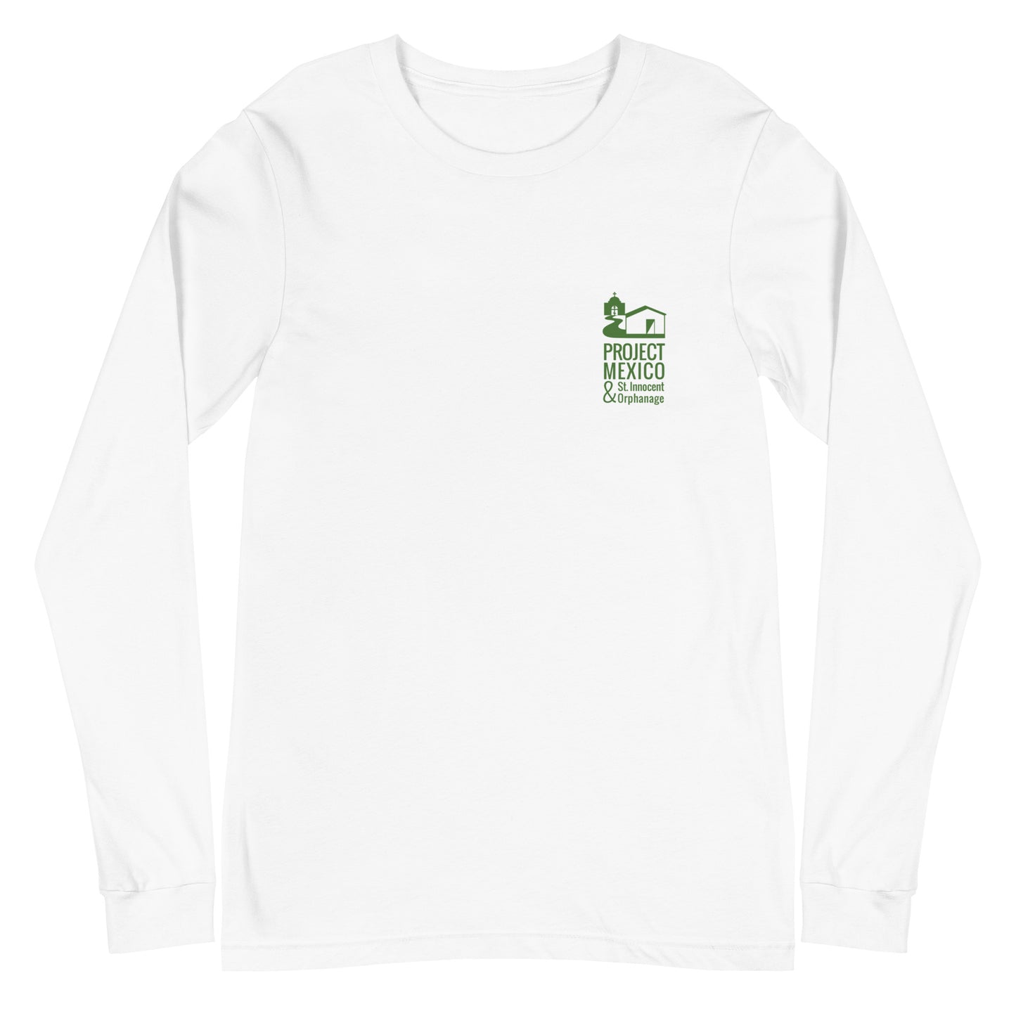 "Classic Flag" Project Mexico Unisex White Long Sleeve Tee